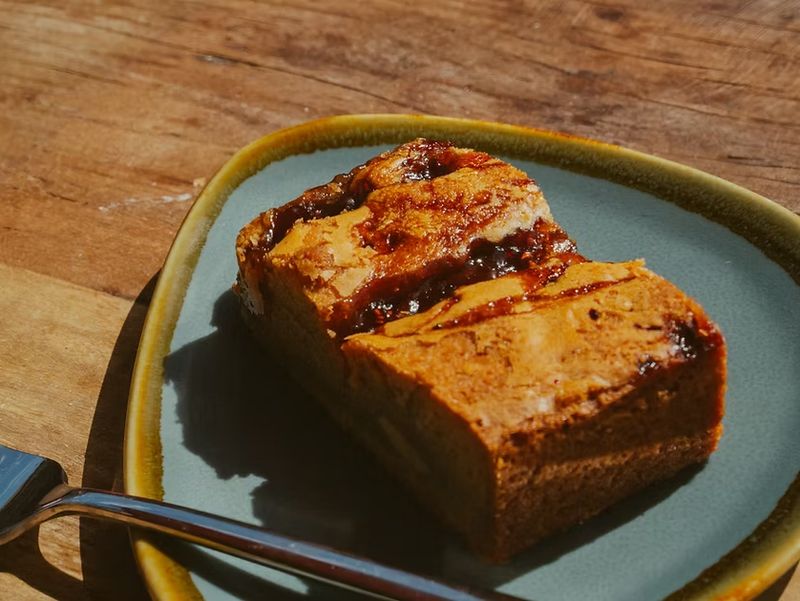 Freshly made cakes in Dean Village