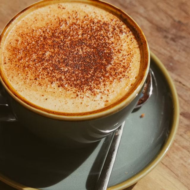Perfectly brewed cappuccino