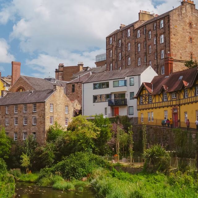 Dean Village in the sun
