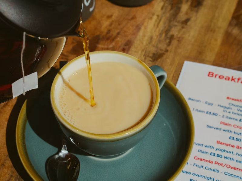 Freshly brewed Scottish tea